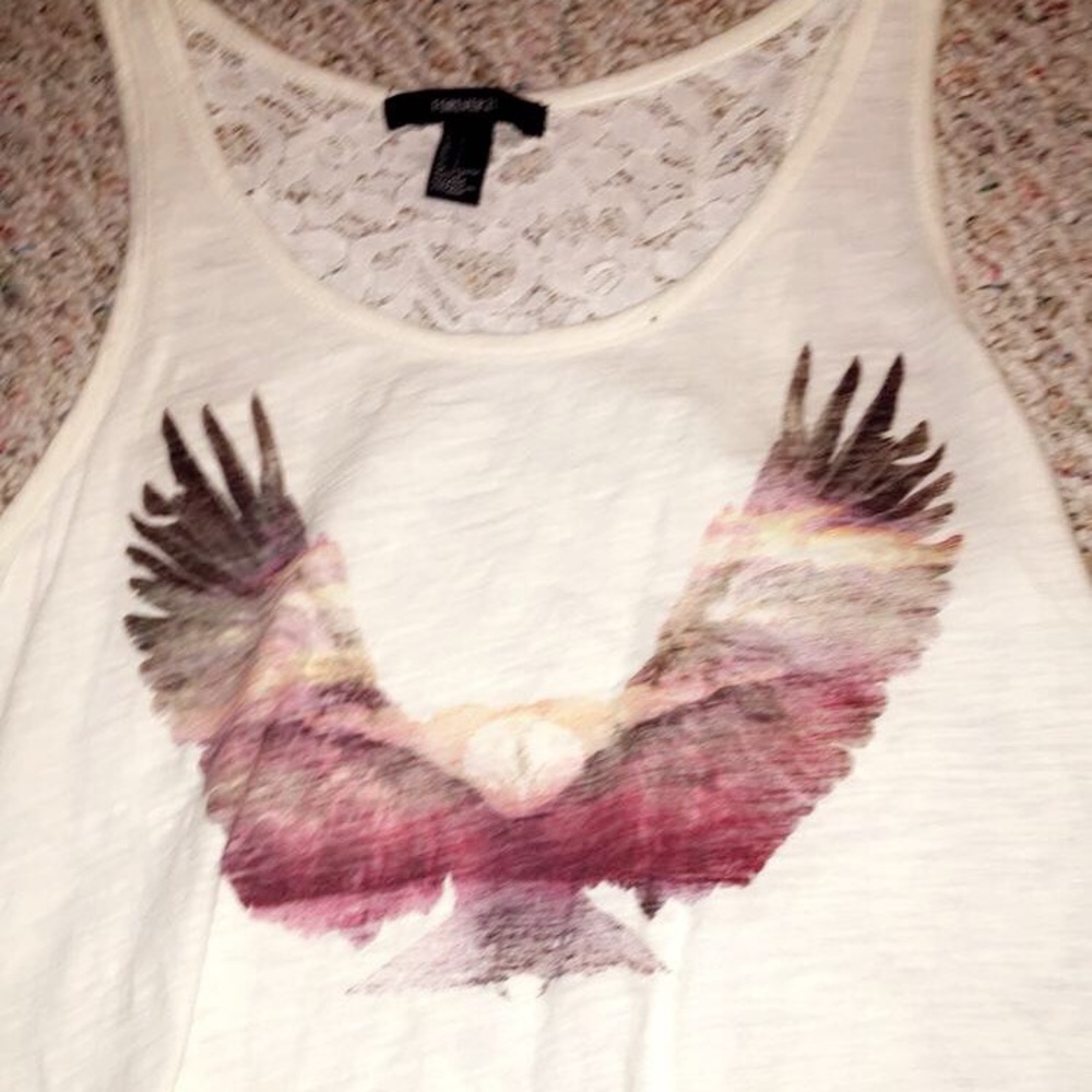 Tank top with lace back